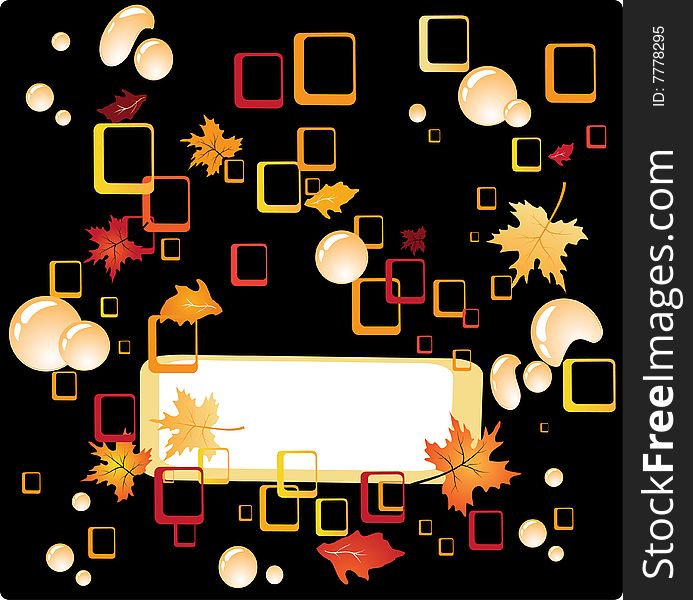 Abstract background in colors of autumn. vector illustration