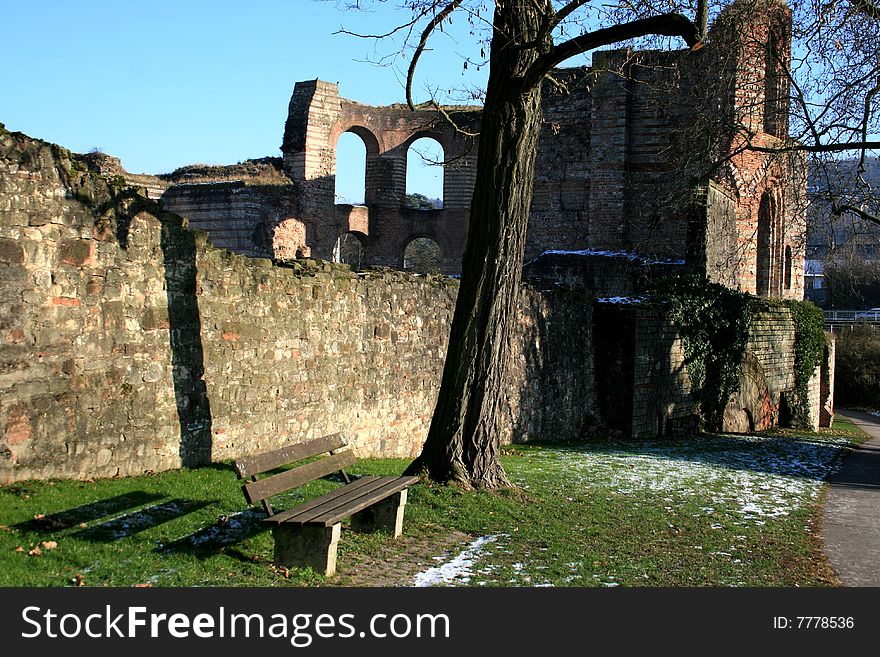 Part of the roman Imperial Baths (Kaiserthermen) in Trier, Germany. Part of the roman Imperial Baths (Kaiserthermen) in Trier, Germany