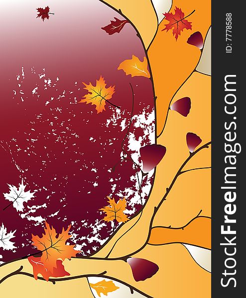 Abstract background in colors of autumn