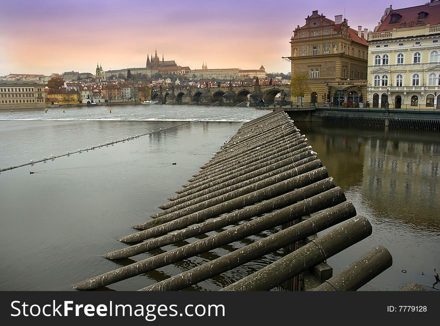 Prague by night, Czech Republic