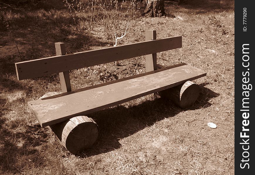 A Self-made Shabby Bench