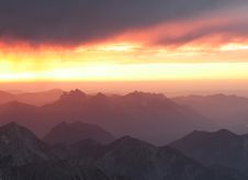 Sundown Royalty Free Stock Image Sundown Royalty Free Stock Image