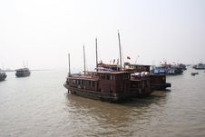 Junk Boats Royalty Free Stock Photo Junk Boats Royalty Free Stock Photo