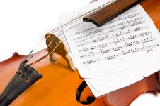 Cello With Notes Royalty Free Stock Images Cello With Notes Royalty Free Stock Images