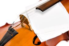 Cello With Notes Stock Image Cello With Notes Stock Image
