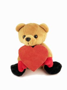 Valentine Teddy Royalty Free Stock Photography