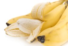 Banana On A White Background Royalty Free Stock Image