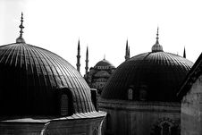The Blue Mosque, In Istanbul Royalty Free Stock Photos