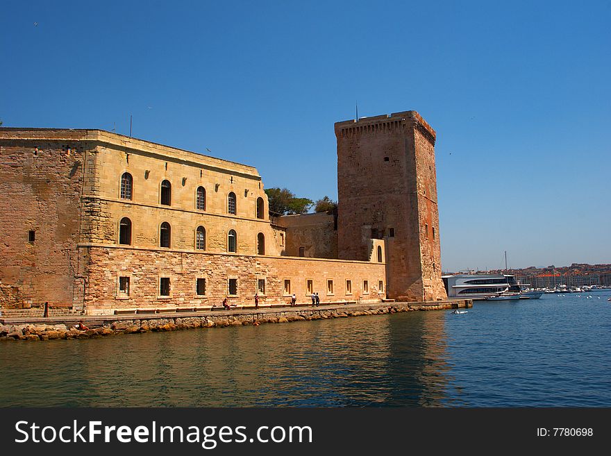 The tower of Saint-Jean fortress. The tower of Saint-Jean fortress