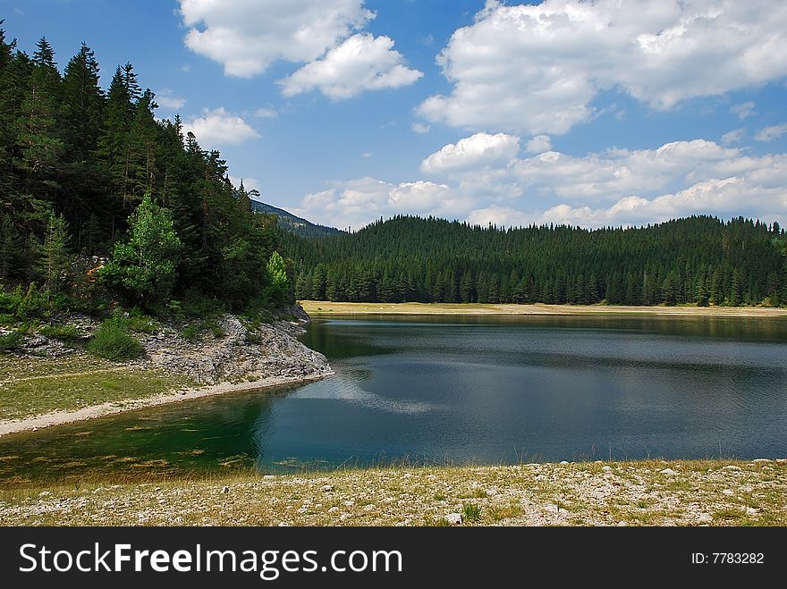 Lake at Durmitor mountain in Montenegro