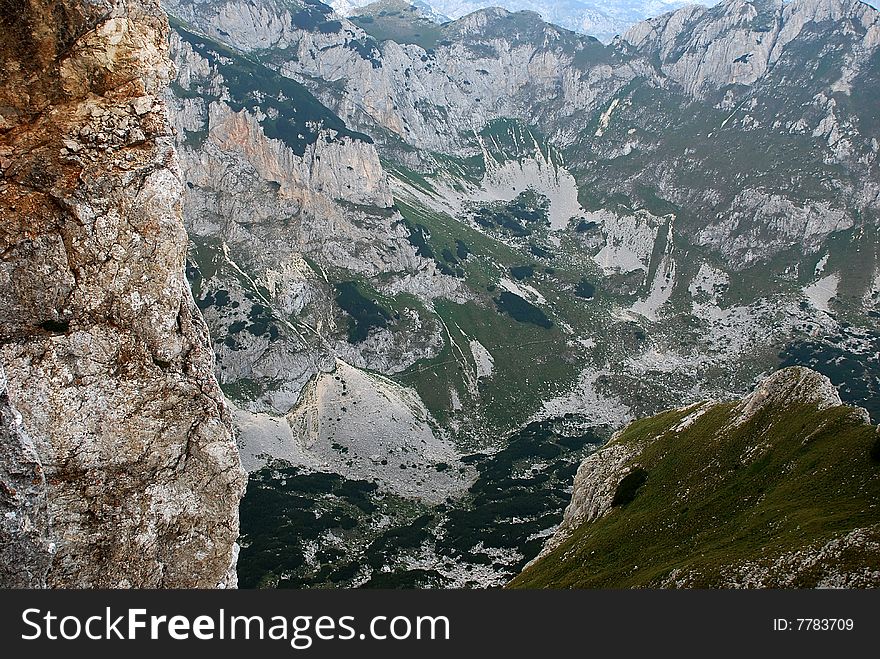 Peaks of mountain Durmitor in Montenegro. Peaks of mountain Durmitor in Montenegro