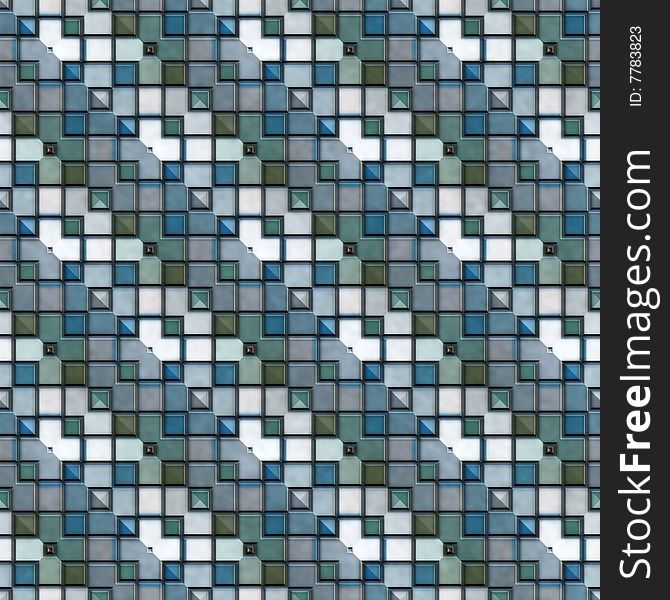 Seamless texture of tiles in cool colors. Seamless texture of tiles in cool colors
