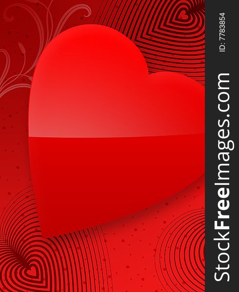 Red Valentine S Day Illustrated Heart II