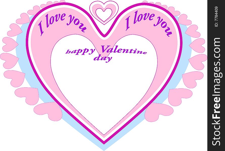 I love you.Valentine day.Vector illustration.