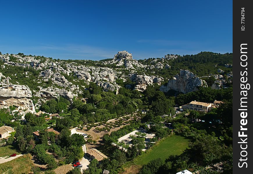 Les Baux-de-Provence is a small and beatiful  village near Saint Remy, in Provence, France