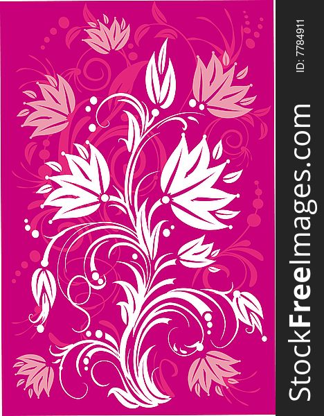 Stylized of flowers. Vector Illustration. Stylized of flowers. Vector Illustration