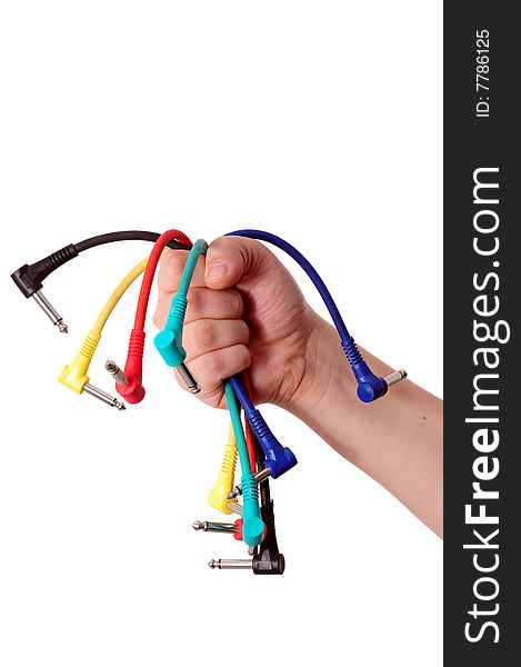 Hands With Colored Cables