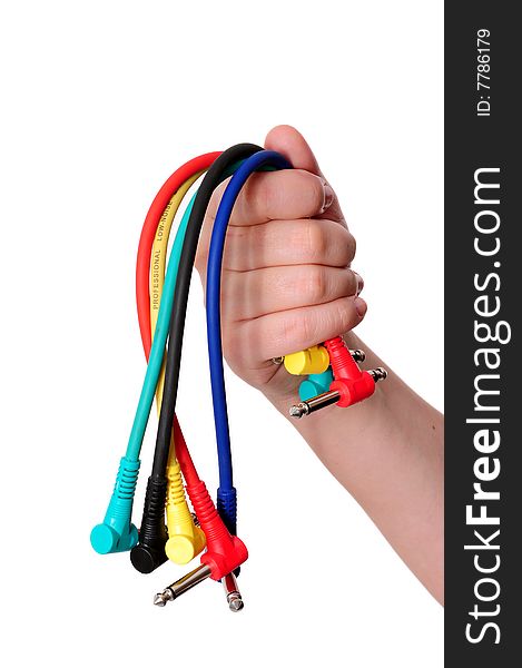 Hands With Colored Cables