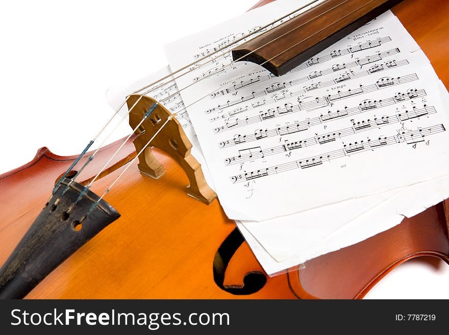 Cello With Notes