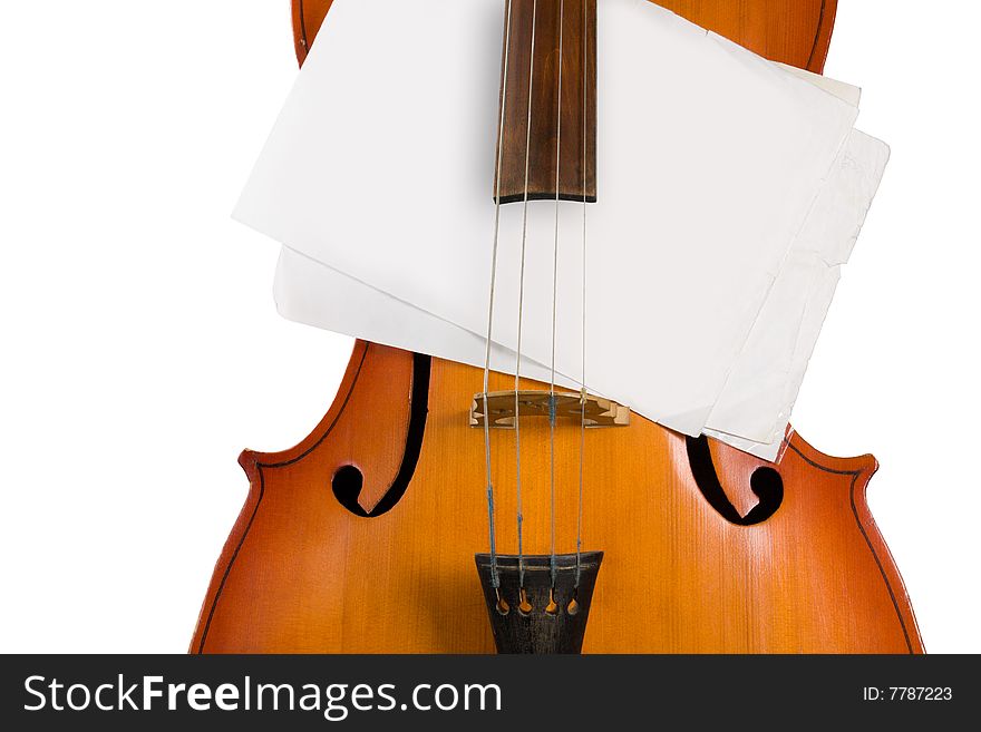 Cello with notes