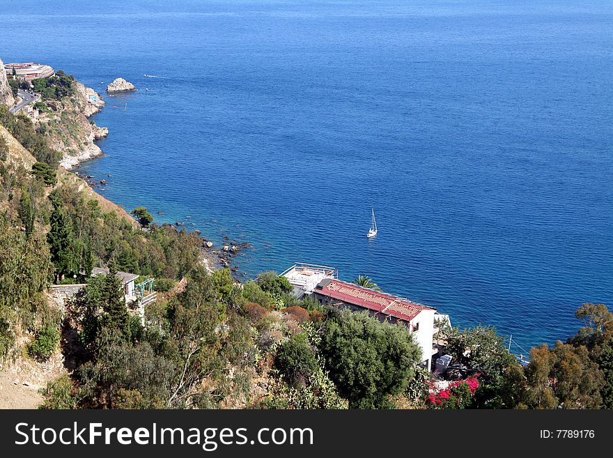 Coast of Sicily near Taormina