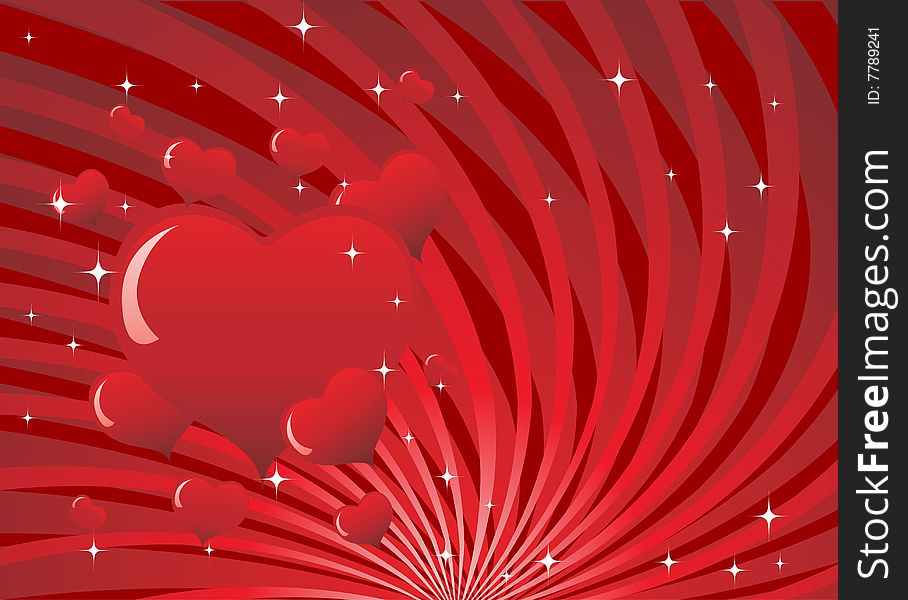 Valentine's day background vector illustration