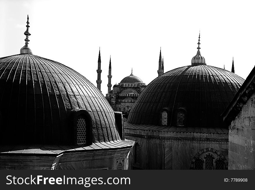 The Blue Mosque, in Istanbul, Turkey