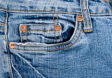 Old Blue Jeans Texture With Pocket Royalty Free Stock Photos Old Blue Jeans Texture With Pocket Royalty Free Stock Photos