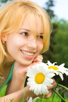 Fun Woman Rest In The Park Stock Photo Fun Woman Rest In The Park Stock Photo