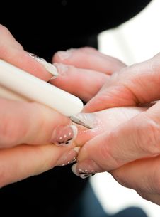 Foot Therapist Working On A Pair Of Feet Stock Photography Foot Therapist Working On A Pair Of Feet Stock Photography