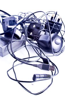 1+ Tangled mass chargers Free Stock Photos - StockFreeImages