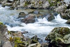 Mountain Stream With Cataracts In Norway Royalty Free Stock Photography