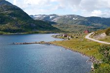 Panorama Of Vikafjell In Norway Royalty Free Stock Photography