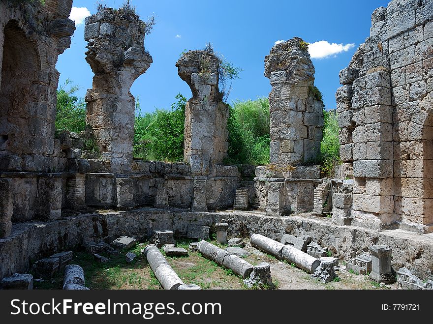 Greek and Roman Ruins at Perge, Turkey