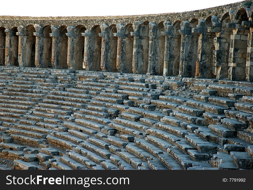 Historical arena Aspendos in Turkey. Historical arena Aspendos in Turkey