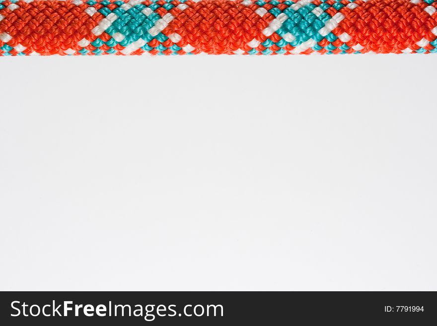 Rope on a white background. Rope on a white background