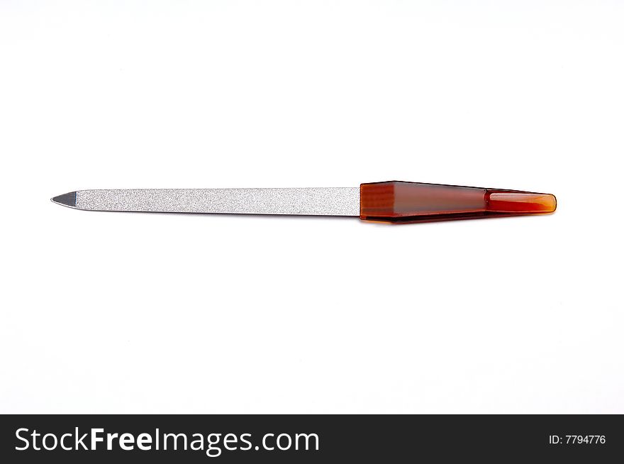 Nail file isolated at white