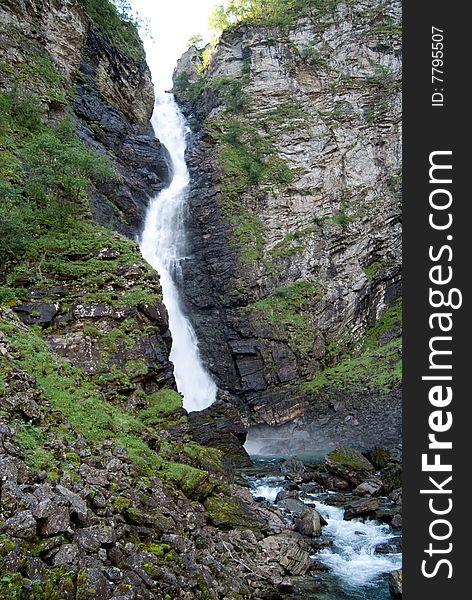 Stalheimfossen waterfall in Norway