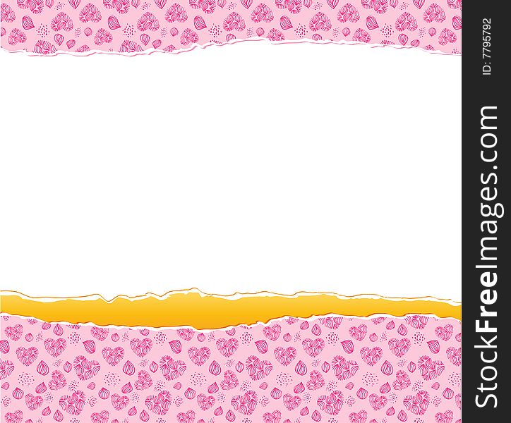 Teared wrapper as a background for ypur valentine's designs. Teared wrapper as a background for ypur valentine's designs