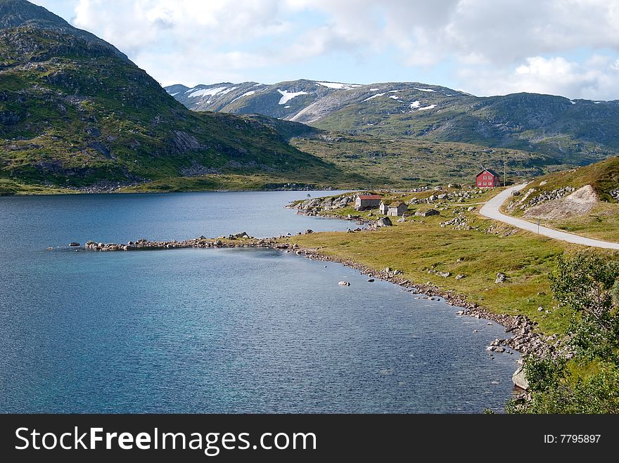 Panorama Of Vikafjell In Norway