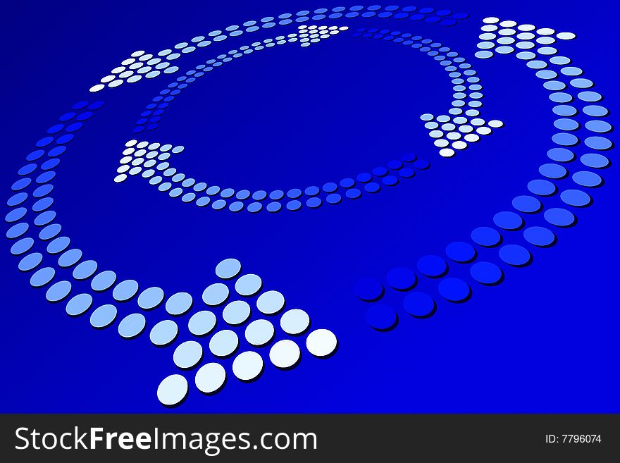 Vector illustration of abstract loops