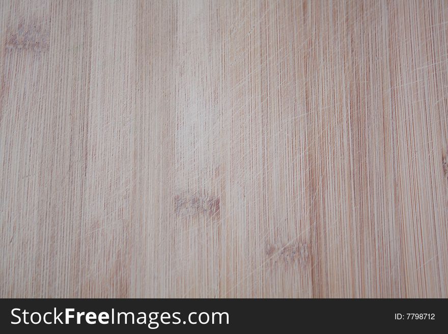 Bamboo board background with scratches