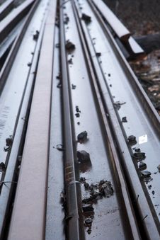 Old Railway Tracks Stock Photo