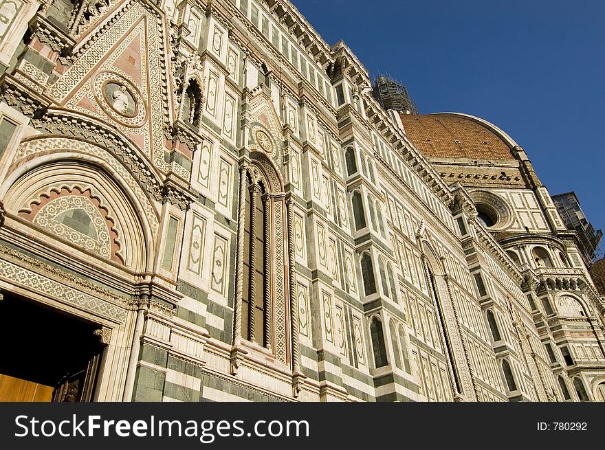 Florence's dome detail and Brunelleschi cupola