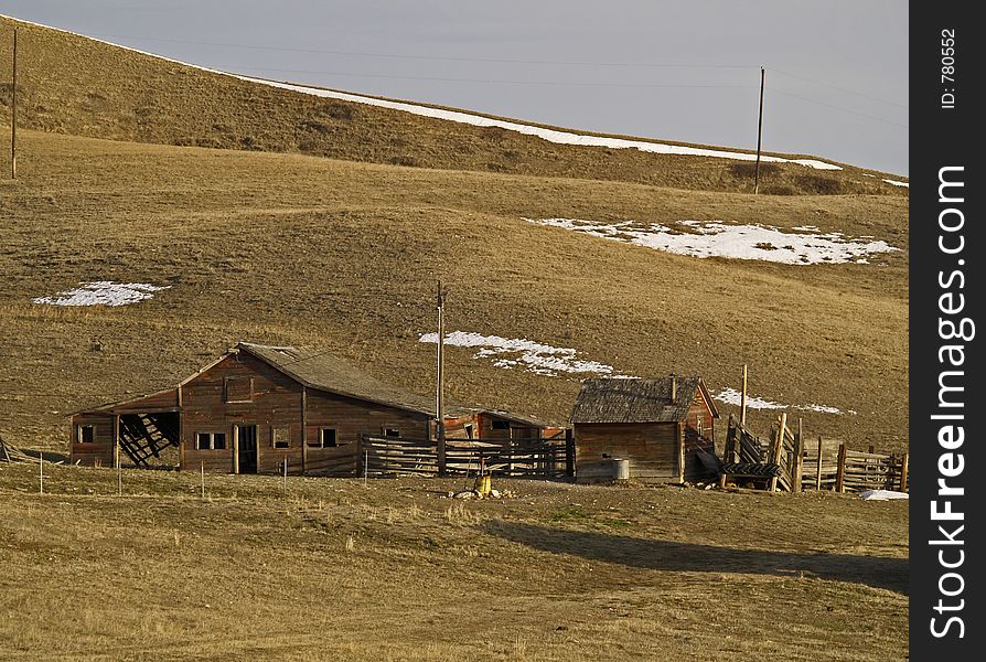 This picture was taken of an abandoned farm on the back roads of central Montana. This picture was taken of an abandoned farm on the back roads of central Montana.