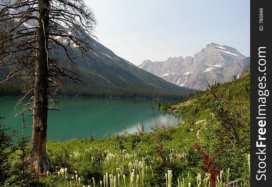 This is a picture of Josephine Lake with Mt Gould in the background. Picture taken in Glacier National Park. This is a picture of Josephine Lake with Mt Gould in the background. Picture taken in Glacier National Park.
