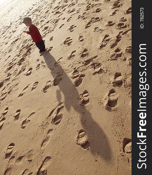 Child at beach