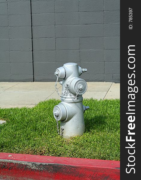 Fire hydrant on grass