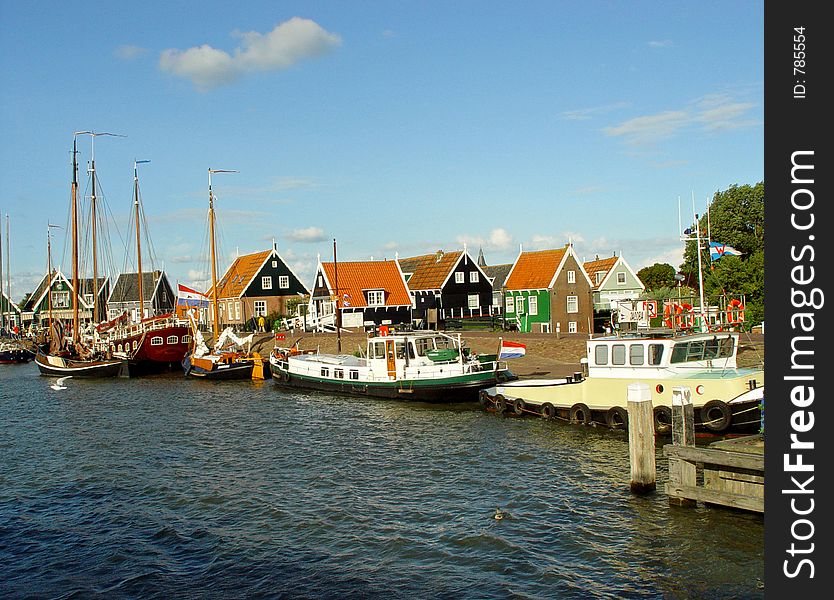 Fishing village in the netherlands. Fishing village in the netherlands
