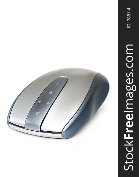 Wireless mouse on white